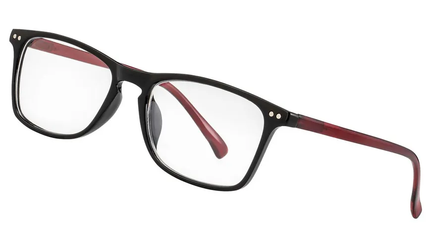 LEXXOO Lesehilfe Dpt.+2,50 Kunststoff Schwarz/Holzoptik