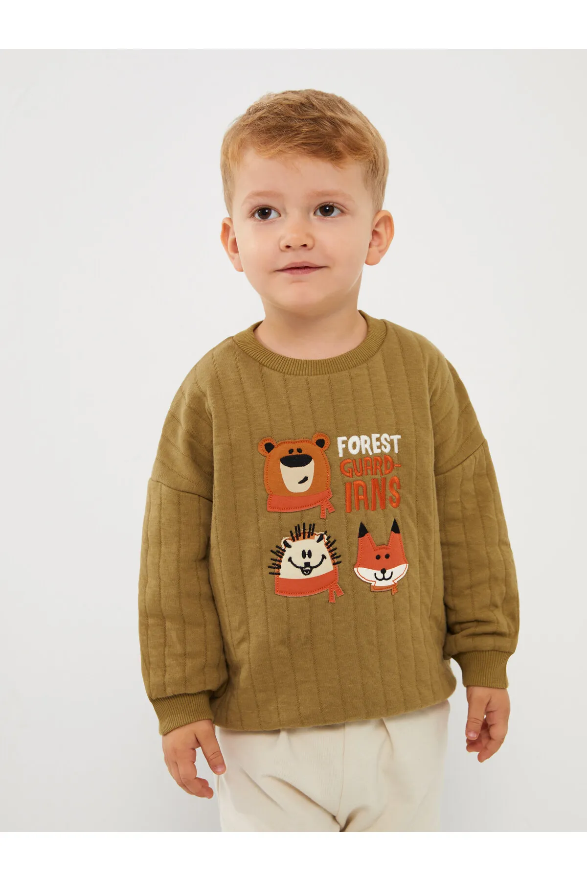 LC Waikiki  Langarm-Sweatshirt für Babys mit Rundhalsausschnitt