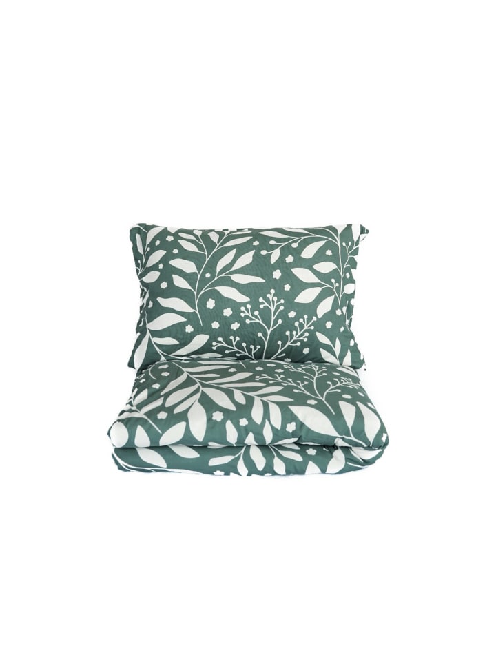COFI 1453 Bettwäsche 100% Baumwolle Jersey – Ganzjahresbettwäsche in Leaf Green günstig kaufen