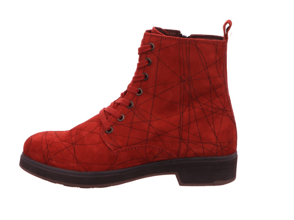 THINK Schnür-Stiefeletten rot 3-000406