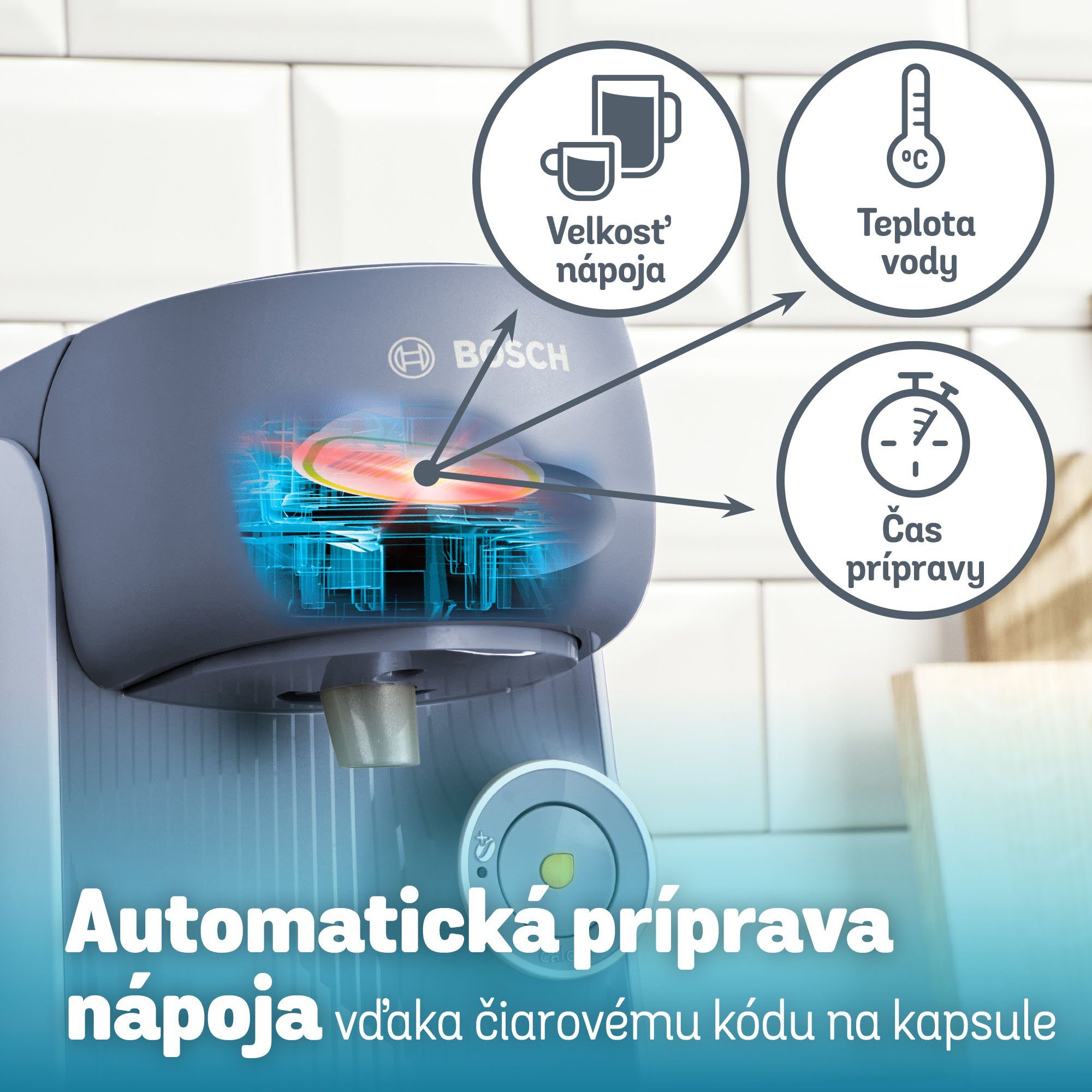 TASSIMO Kapselmaschine FINESSE TAS16B5, 1400 W, geeignet für alle Tassen, mehr Intensität per Knopfdruck