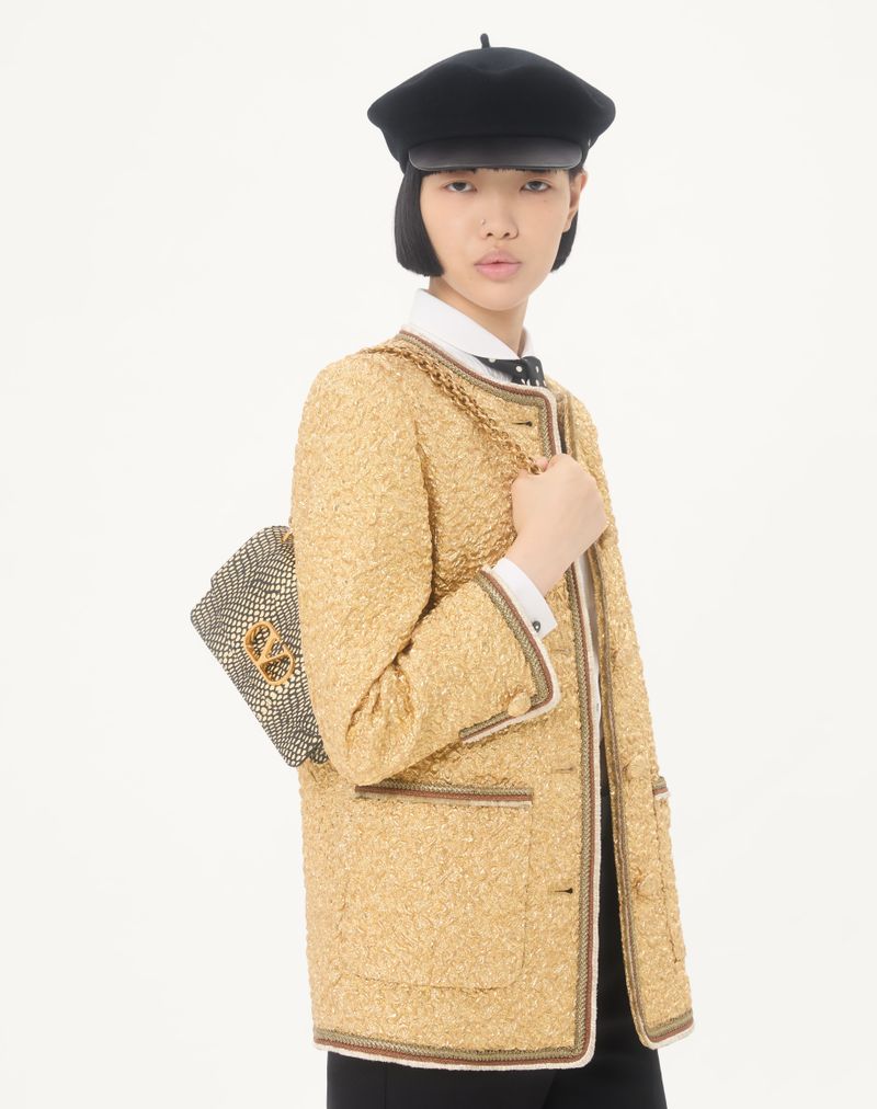Jacquard Cloque Caban