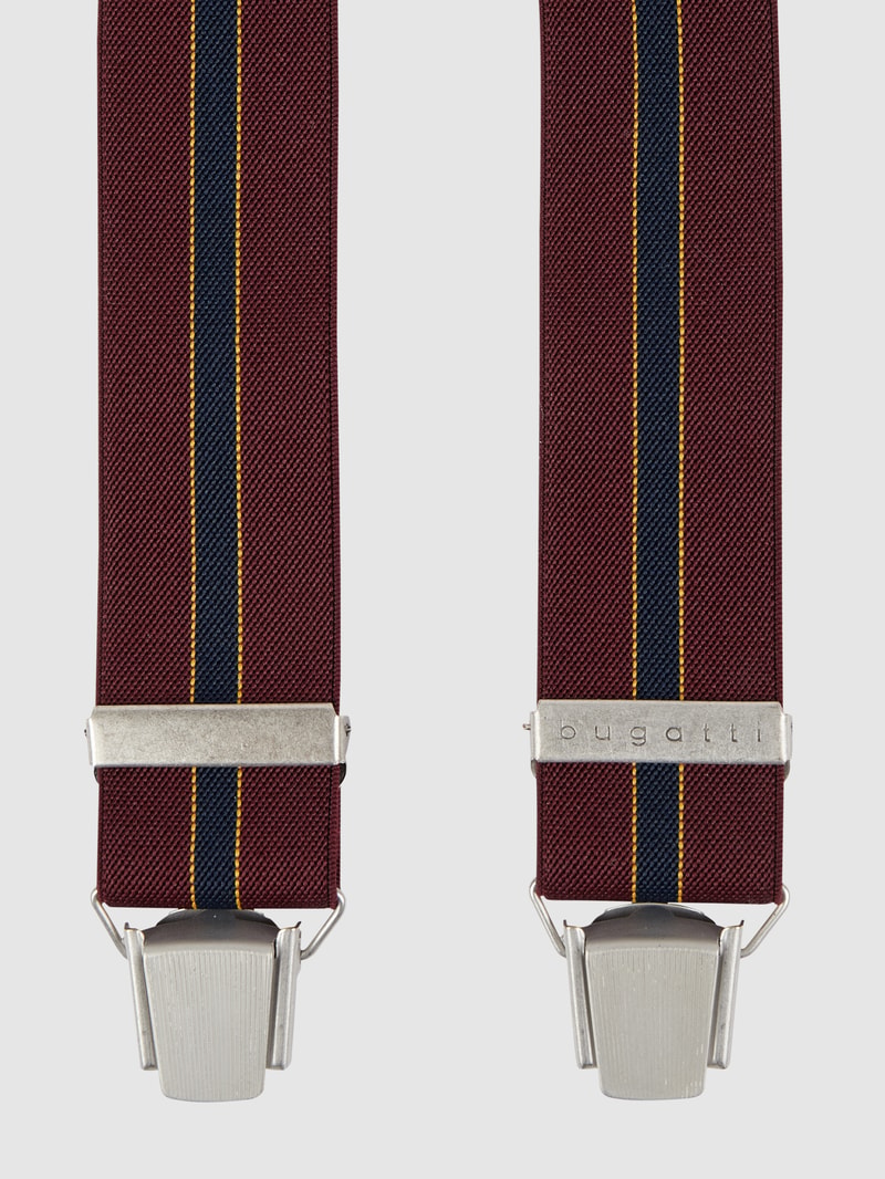 Hosenträger in Y-Form in bordeaux rot