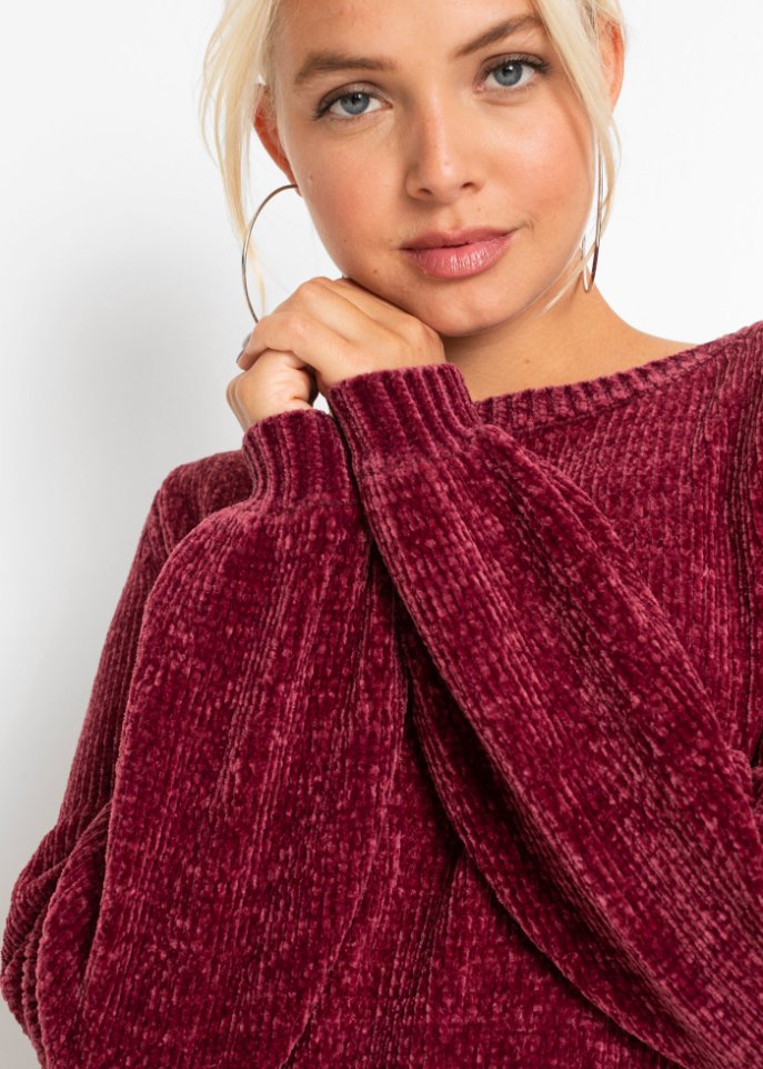 Chenille-Longpullover