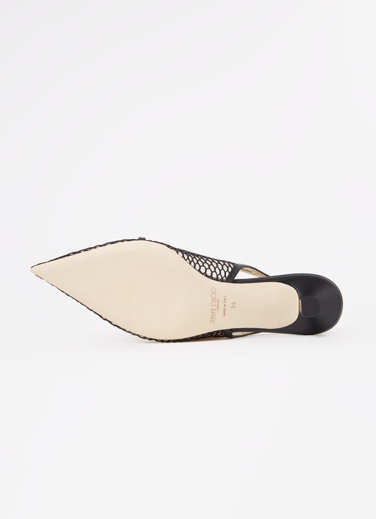 Escarpins Jimmy Choo Amita 45 à bride arrière avec détails en daim