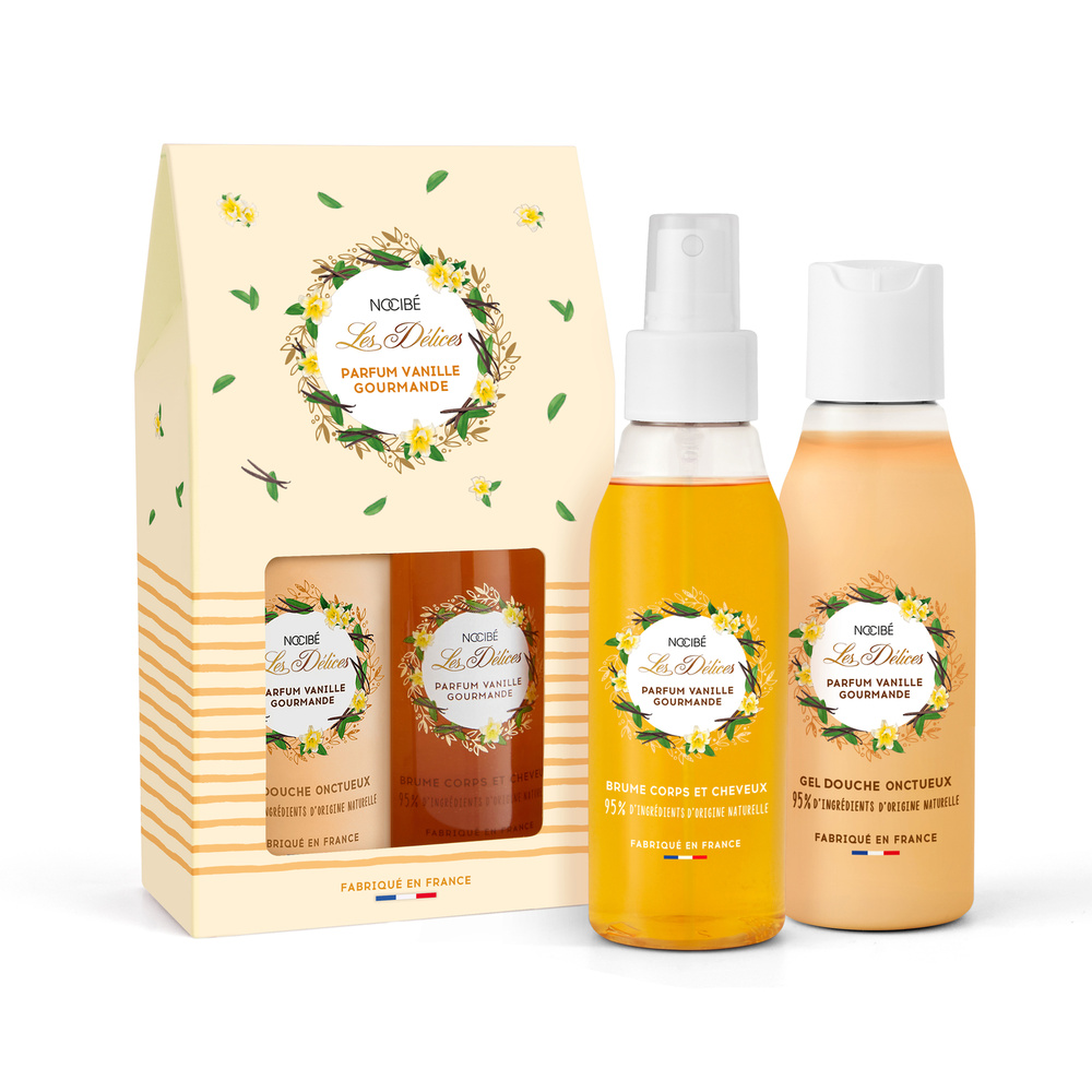 Nocibé Les Délices - Vanille Gourmande Coffret Gel Douche & Brume