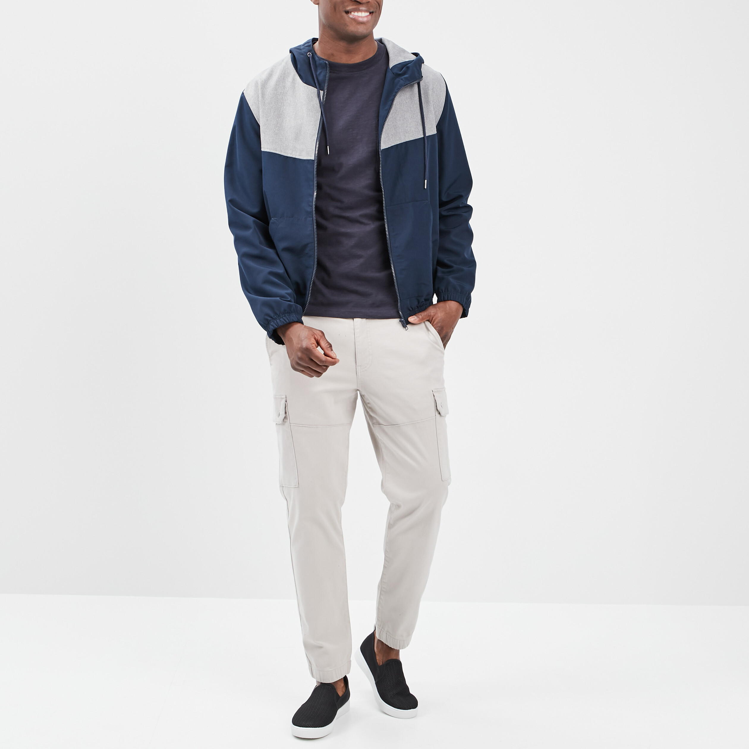 T-shirt manches courtes bleu marine homme | La Halle