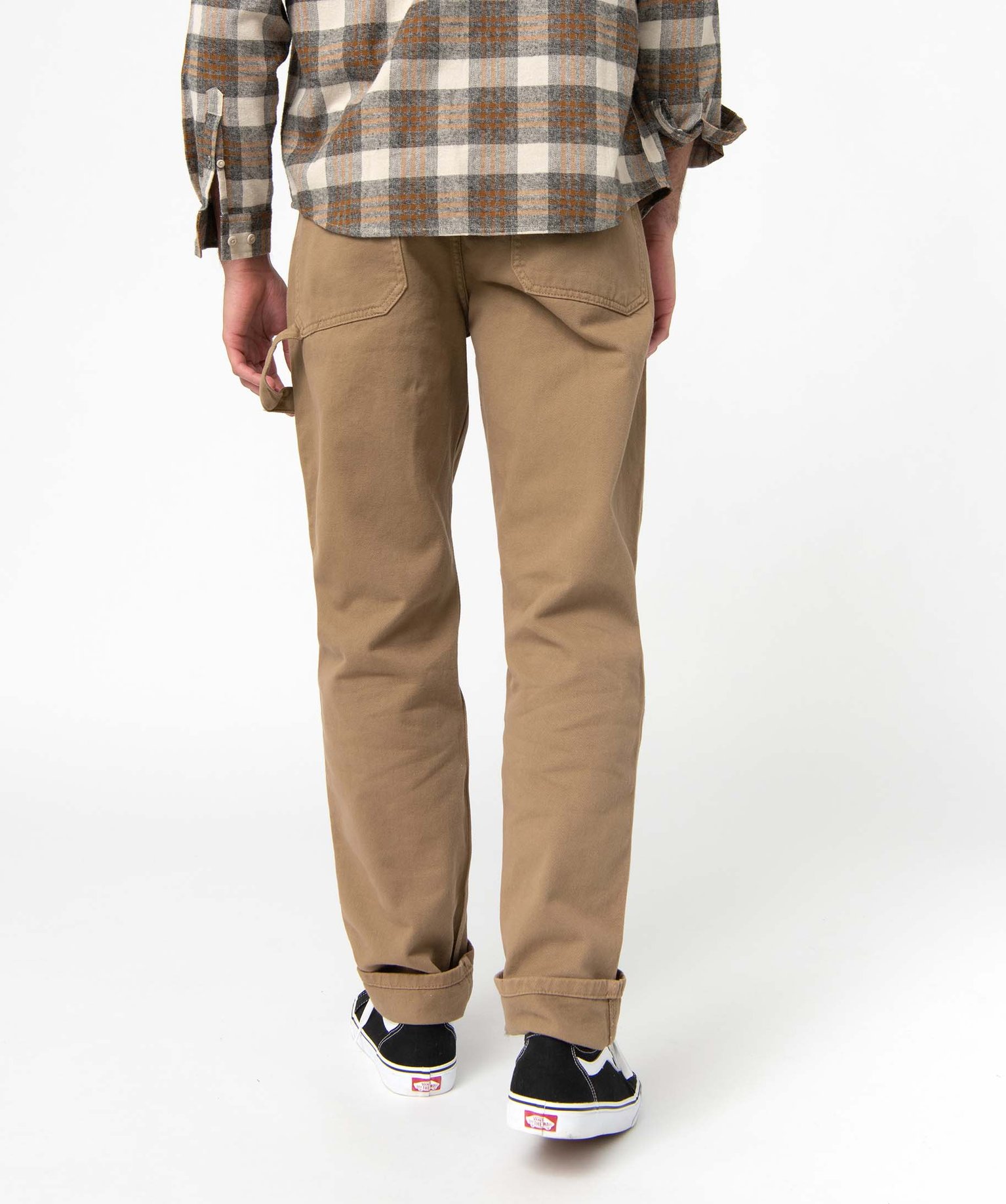 Pantalon homme coupe Regular avec larges poches plaquées marron clair | GEMO