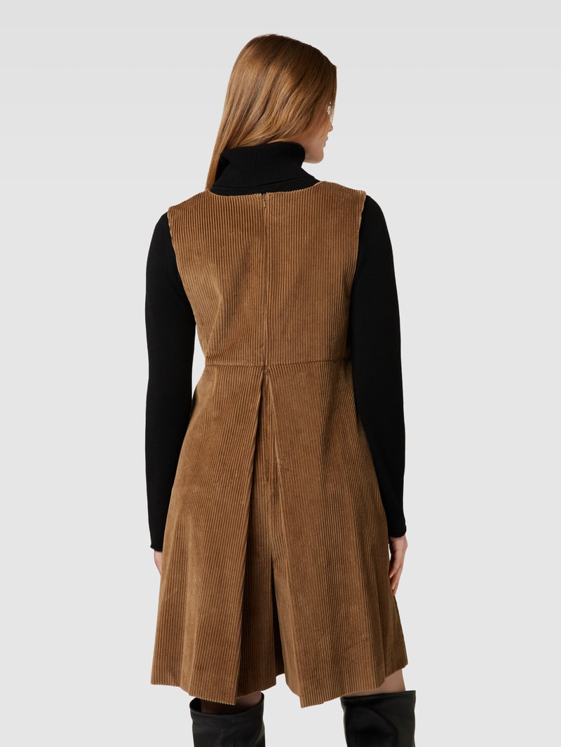 Jumpsuit mit Kellerfalten Modell 'KANSAS' in camel