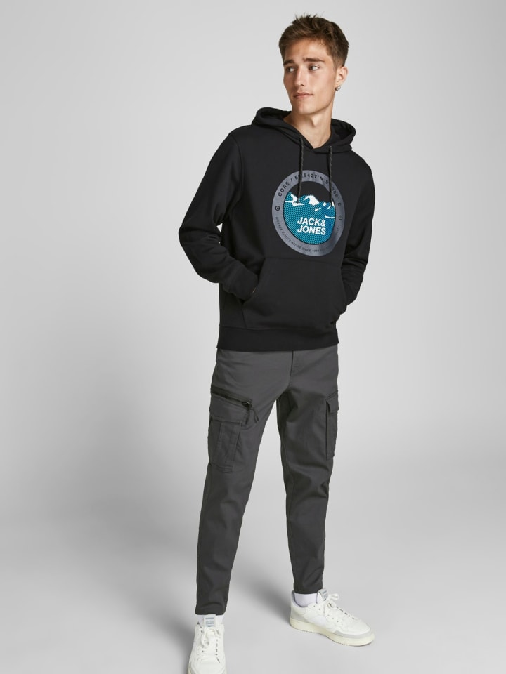 Jack & Jones Chino Cargo Hose JPSTACE JJDEX Work Style Pants in Grau günstig kaufen