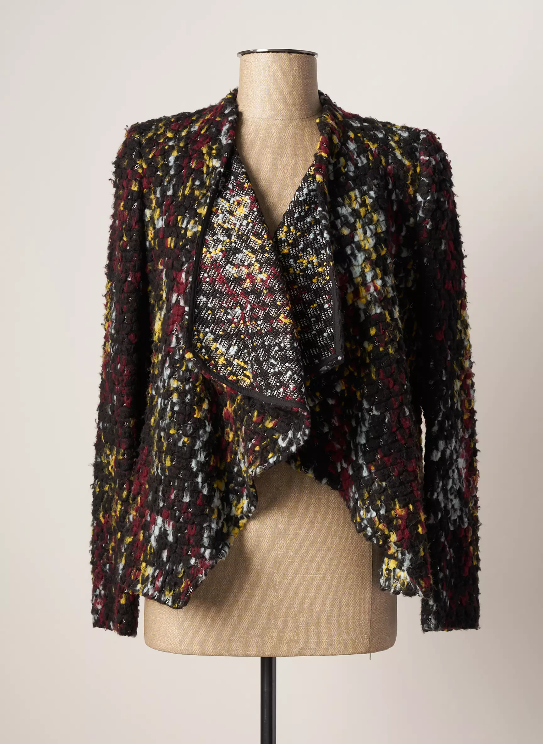 Ba Sh Vestecasual Femme couleur rouge