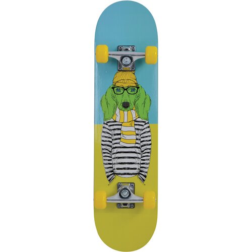 SKATEBOARD SCHILDKRÖT SKATEBOARD KICKER 31, KOMPLETT-BOARD MIT TOLLEN FEATURES FÜR EINSTE