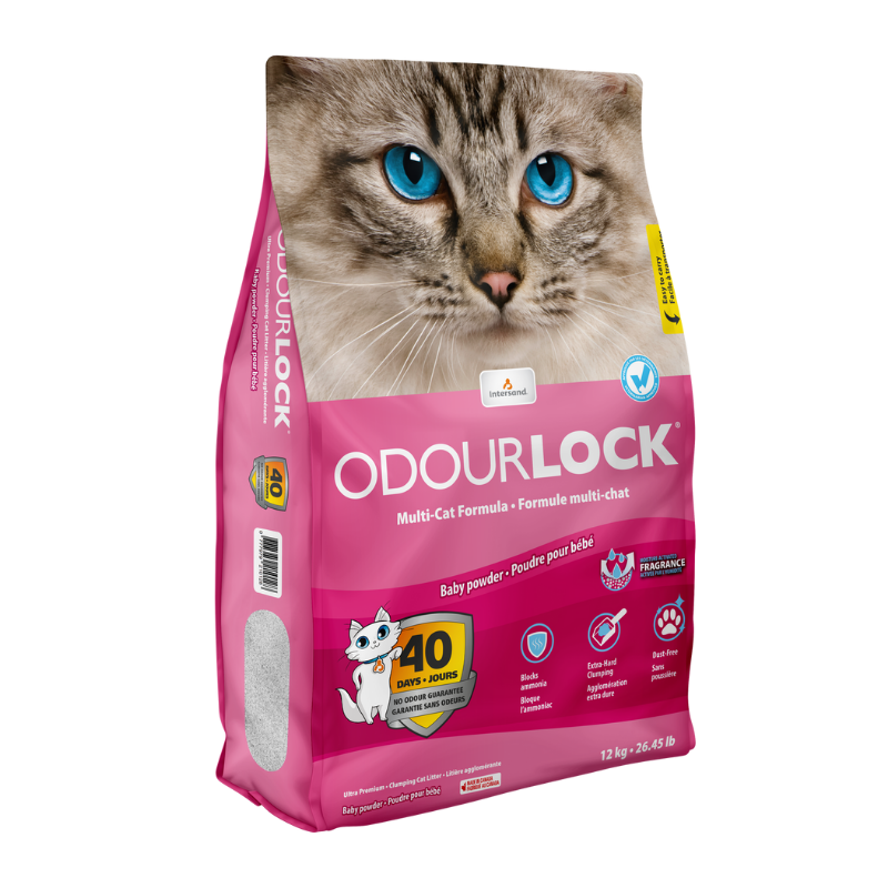 Intersand Katzenstreu Intersand ODOUR LOCK Babypowder 12kg