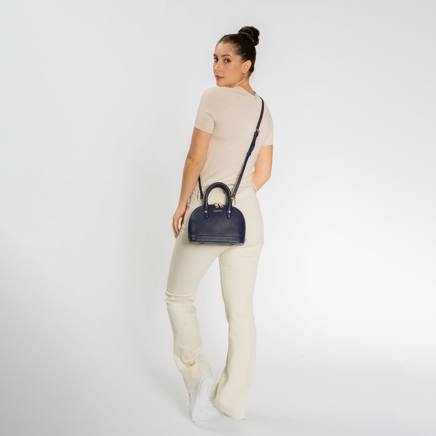 Bologna Leather Handtasche Leder 24 cm