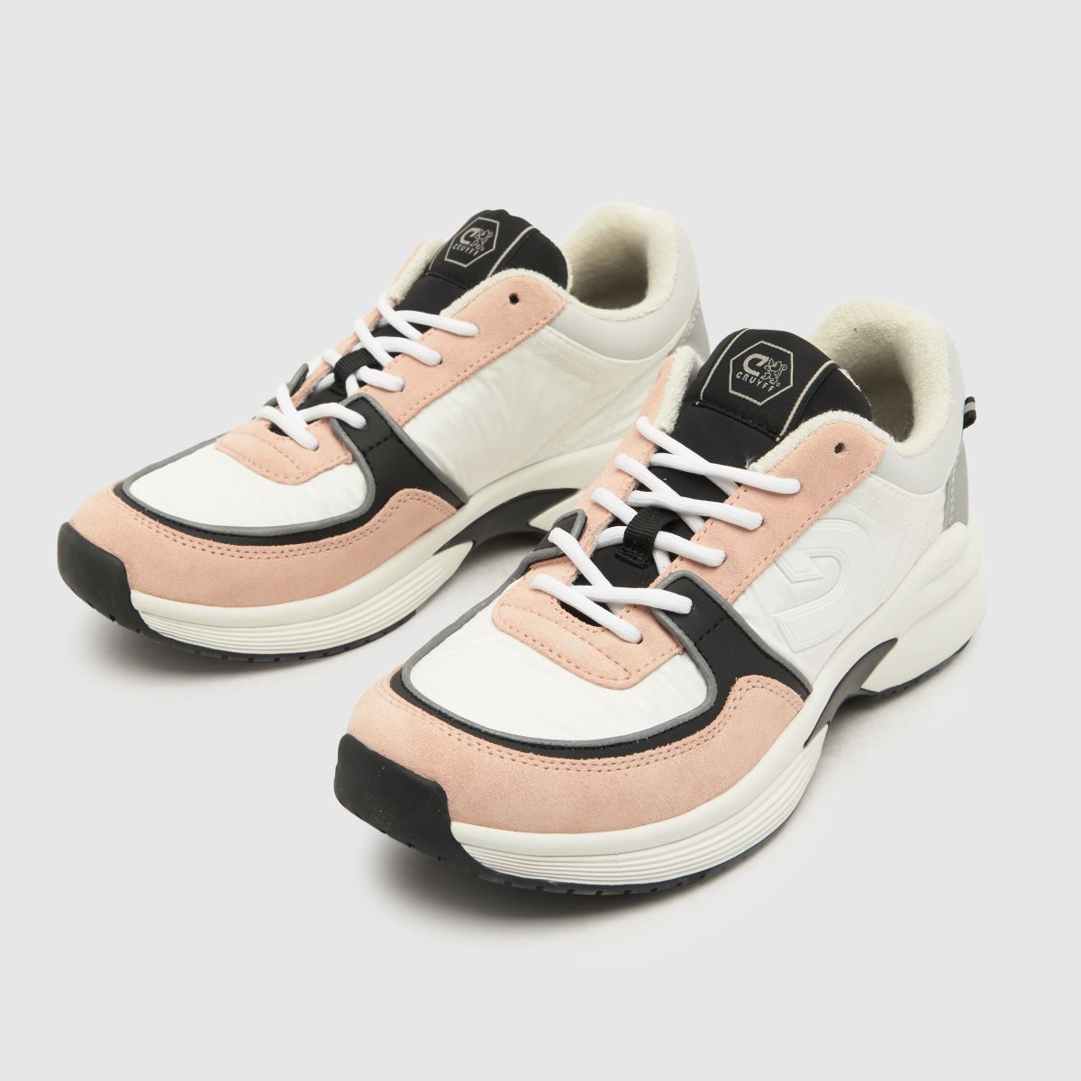 CRUYFF Danny-sneakers i vitt och rosa