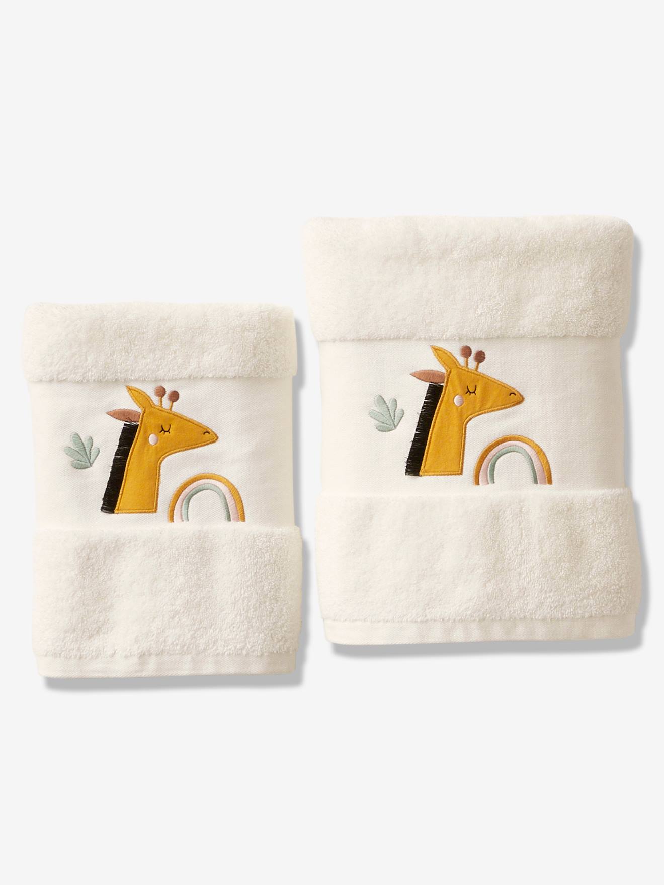 Serviette de bain Girafe ivoire