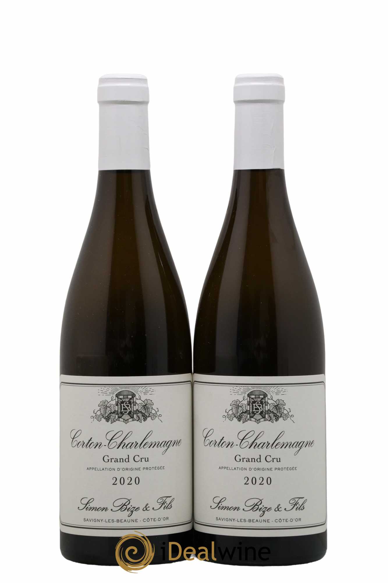 Corton-Charlemagne Grand Cru Simon Bize & Fils  2020 - Lot de 2 Bouteilles