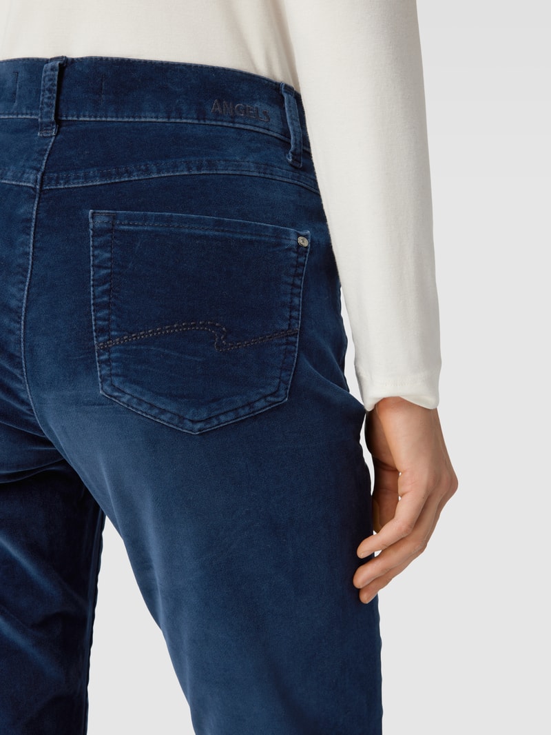 Hose im 5-Pocket-Design Modell 'CICI' in marineblau