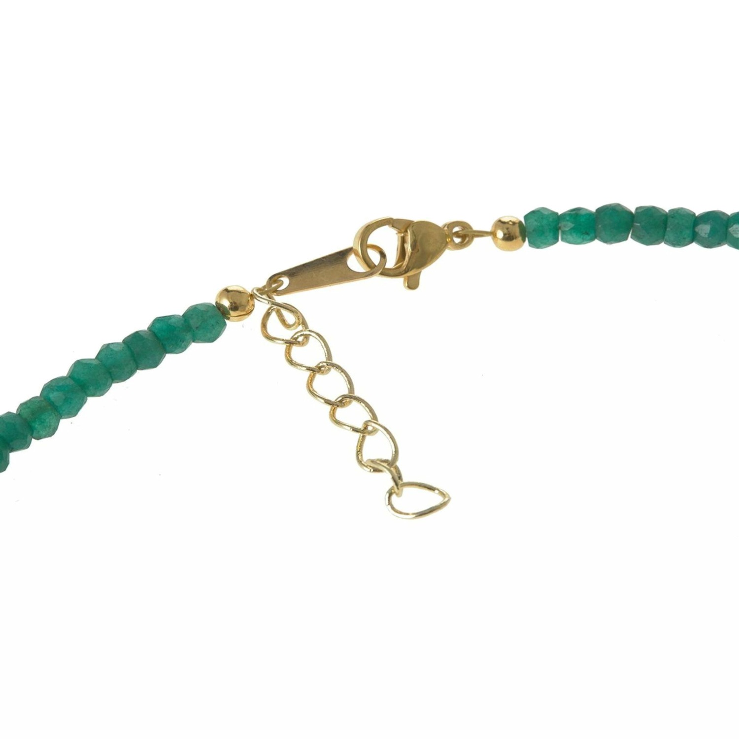 Perlenkette 'Smaragd und Barock Zuchtperle'