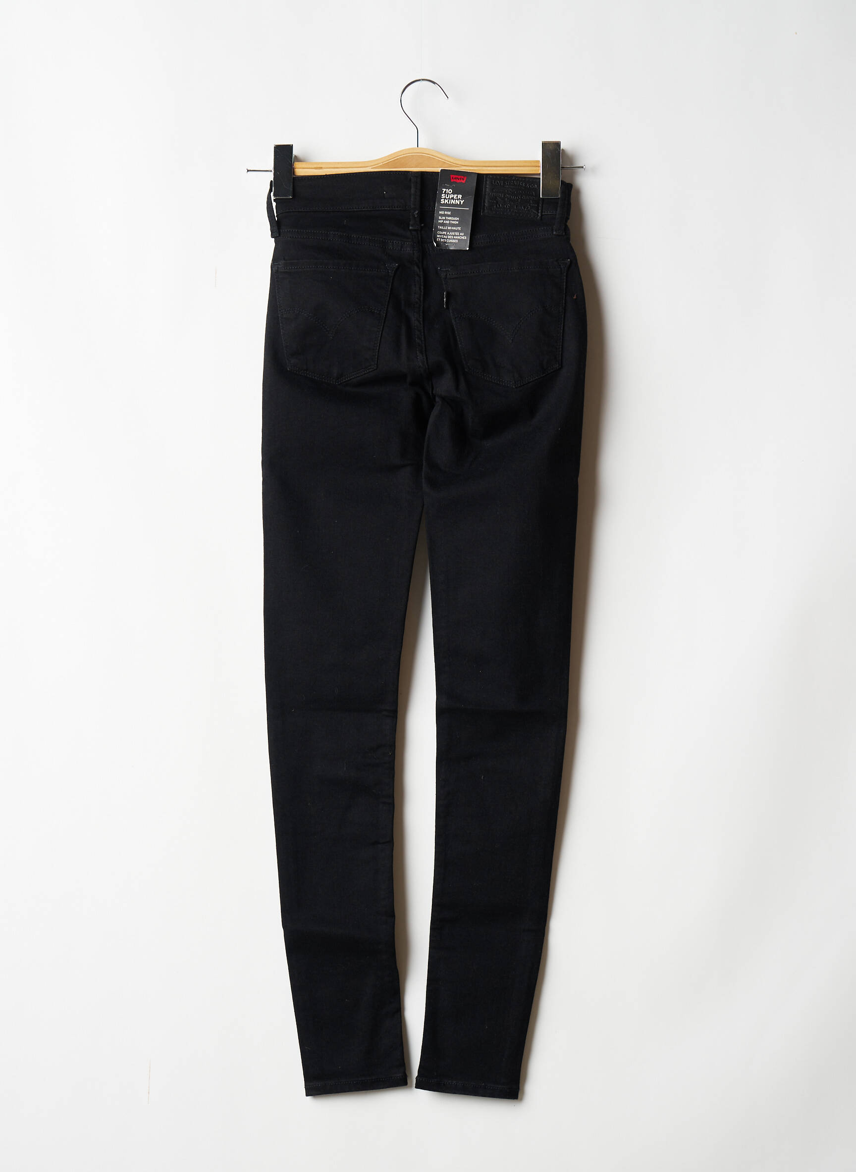 Levis Jeans Skinny Femme couleur noir