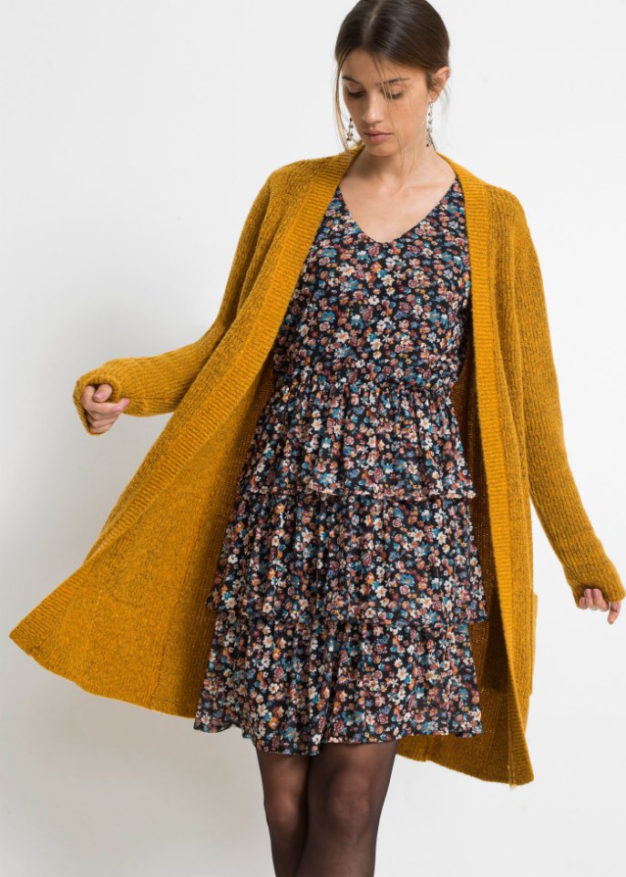 Longstrickjacke