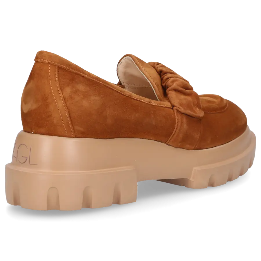 AGL Attilio Giusti Leombruni - Loafer CELESTE Nubukleder - braun