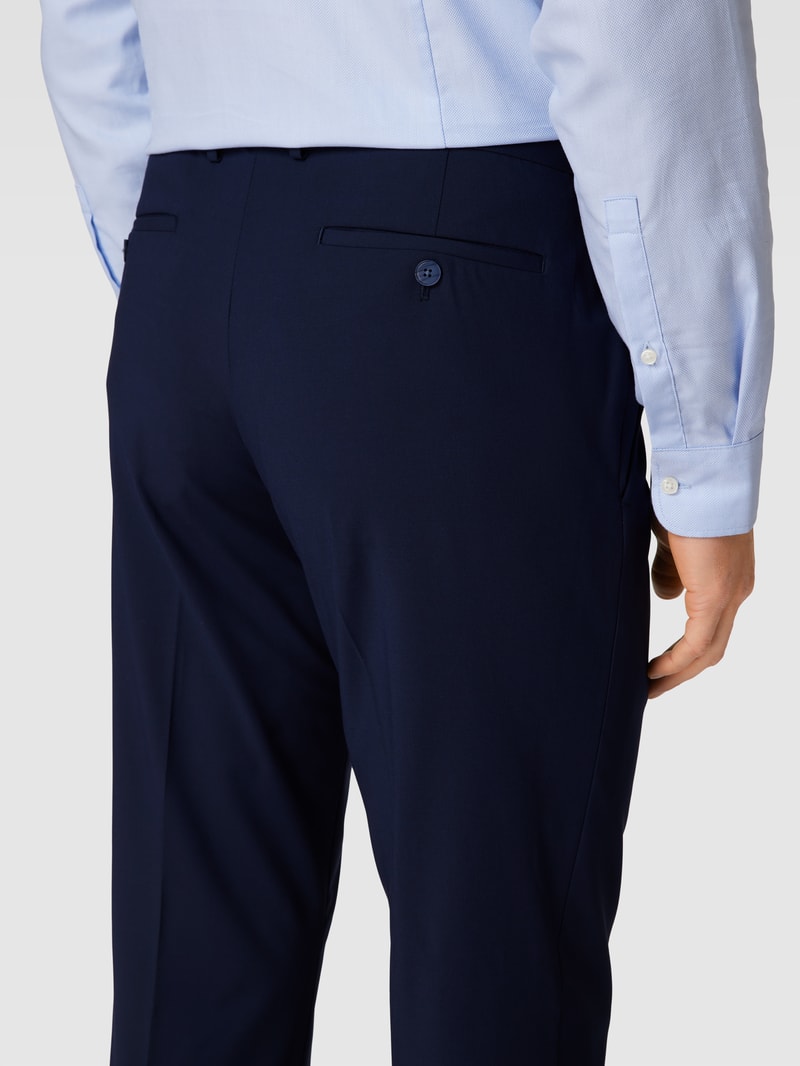 Hose mit Bügelfalten in marineblau