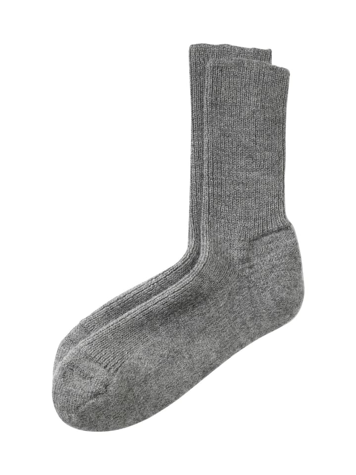 Hessnatur Wollsocke in grau günstig kaufen