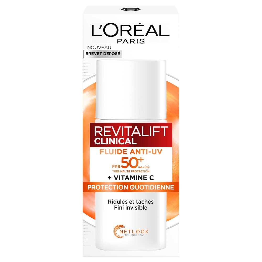 L'Oréal Paris L’Oréal Paris Revitalift Clinical Fluide Anti-UV FPS 50+ Vitamine C Fluide Anti-UV FPS 50+ Vitamine C