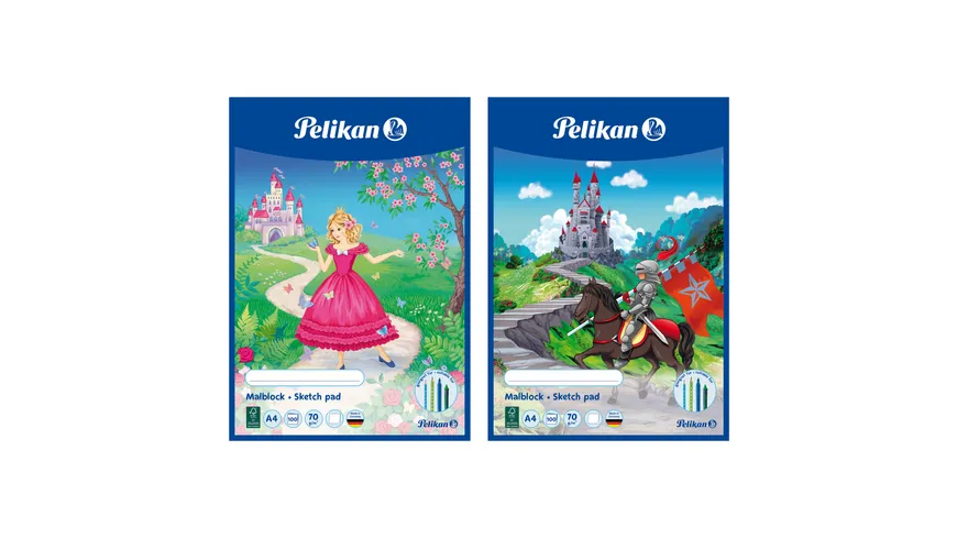 Pelikan Malblock A4 sortiert 100 Blatt 70g/qm