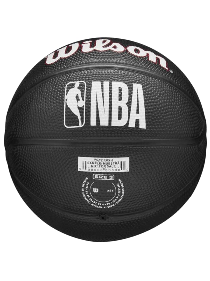 Wilson Wilson Team Tribute Chicago Bulls Mini Ball in Schwarz günstig kaufen 3
