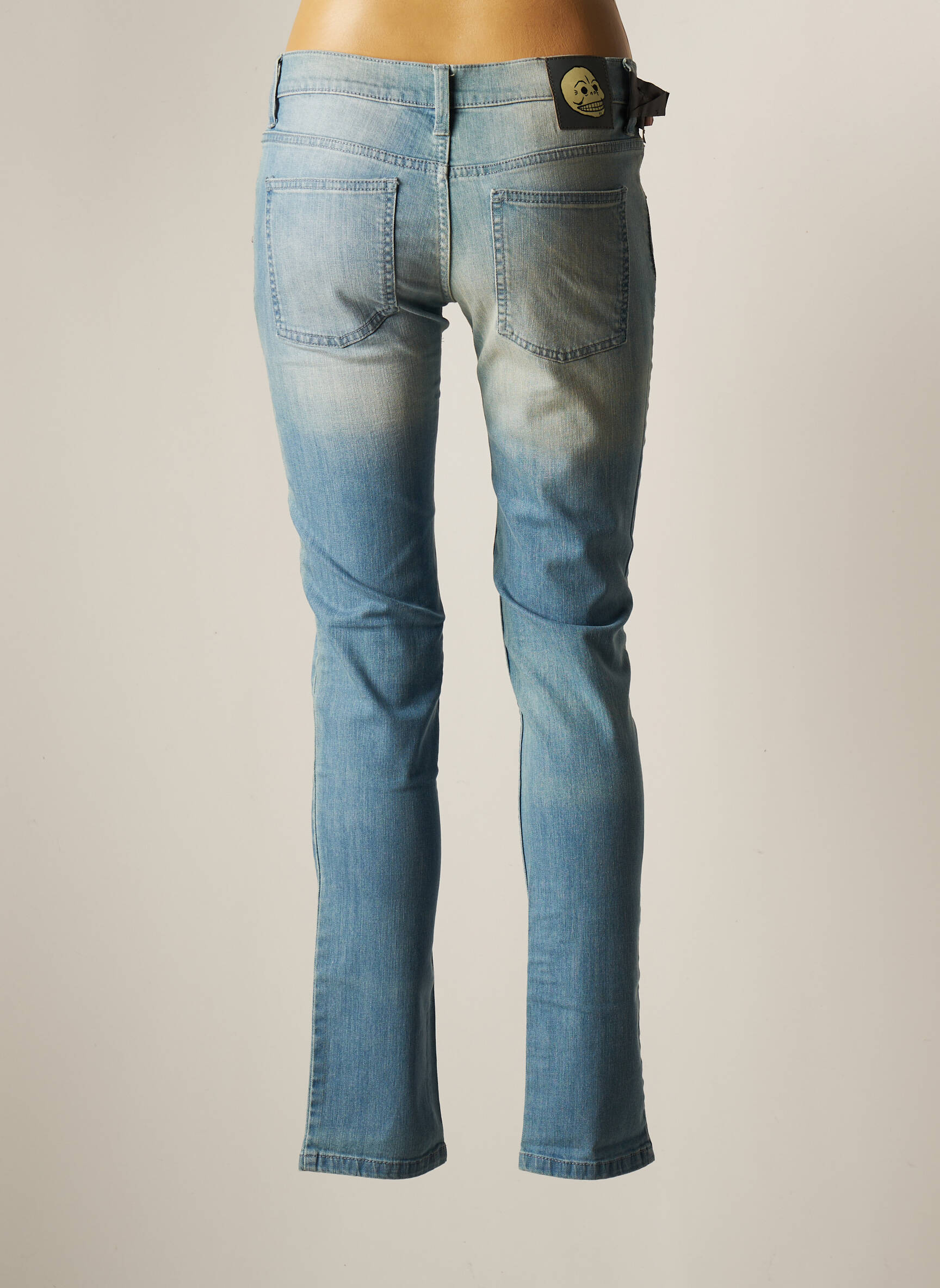 Cheap Monday Jeans Coupe Slim Femme couleur bleu