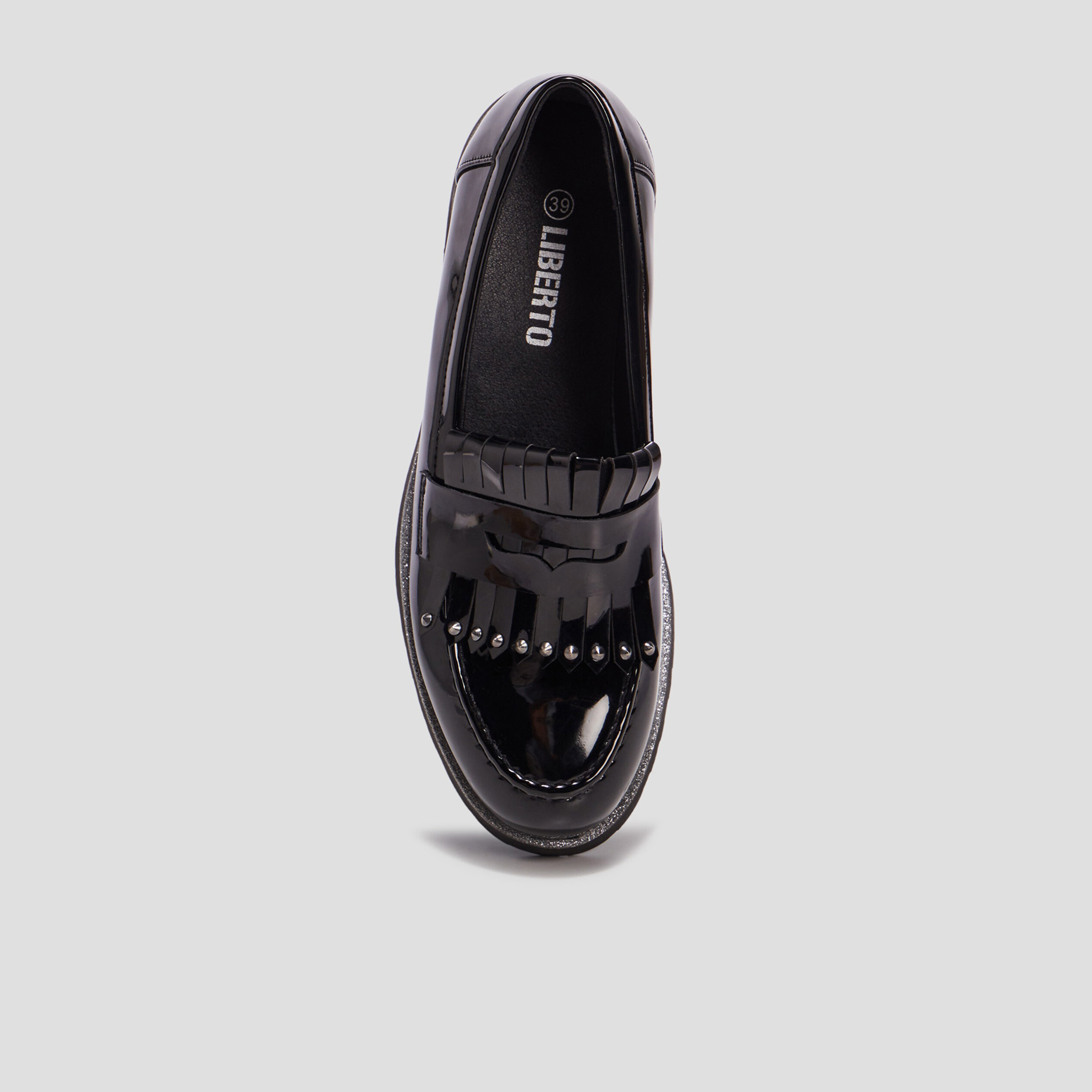Mocassins crantés Liberto noir femme | La Halle
