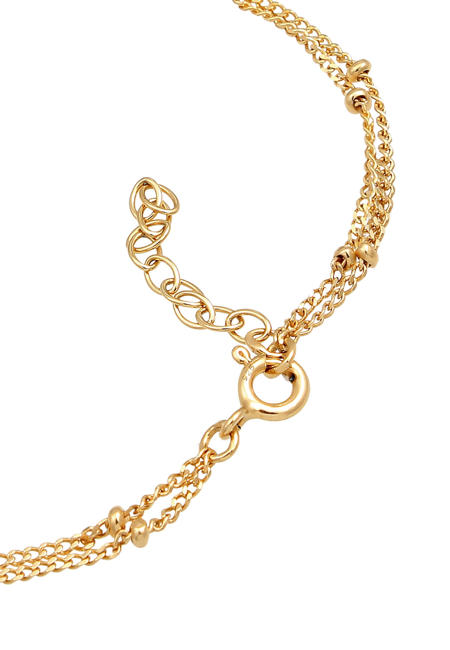 Pulsera básica minimalista Elli Layer Sphere para mujer - Plata (925/1000)