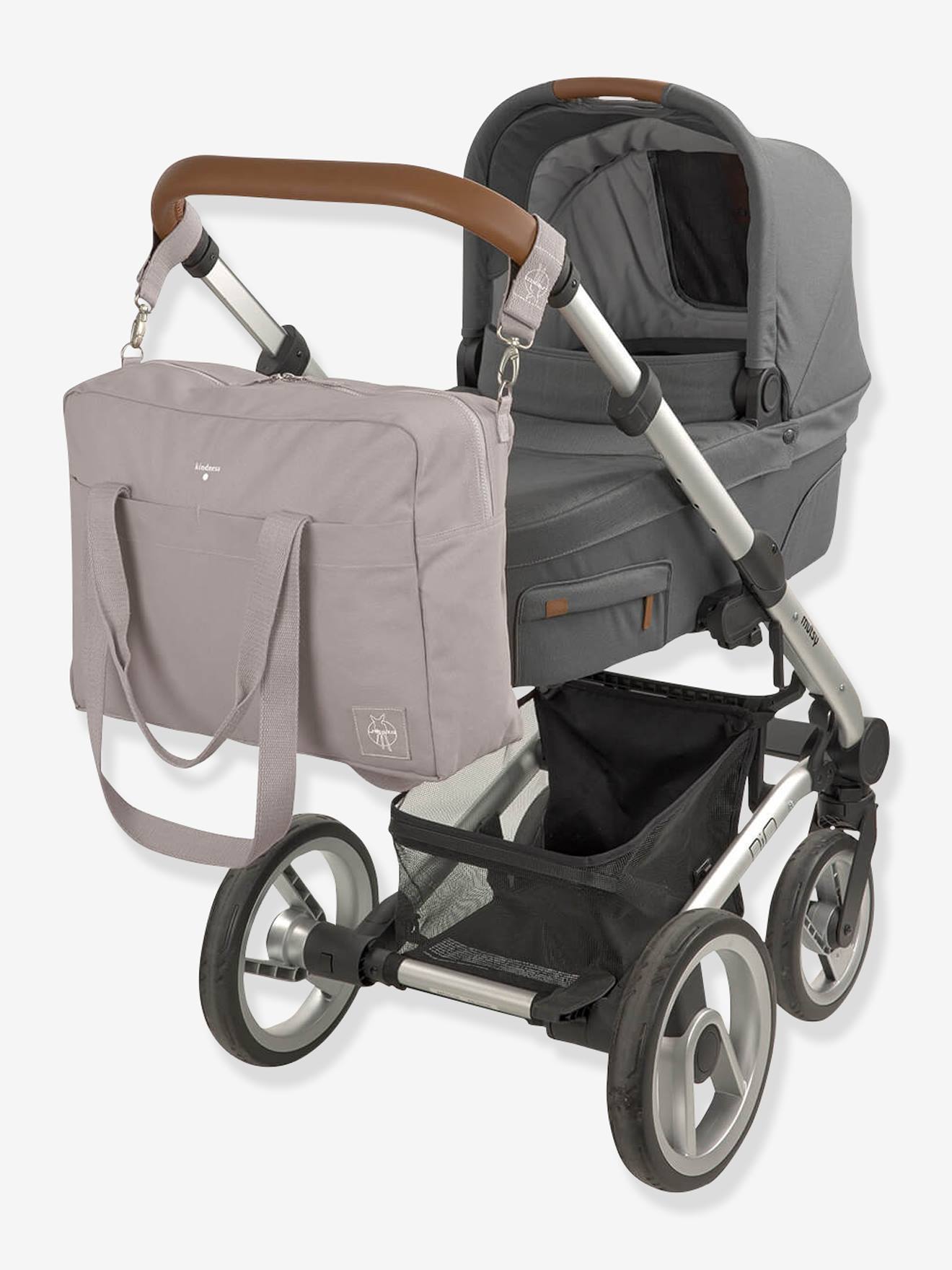 Sac à langer Green Label LÄSSIG Coton Essential taupe