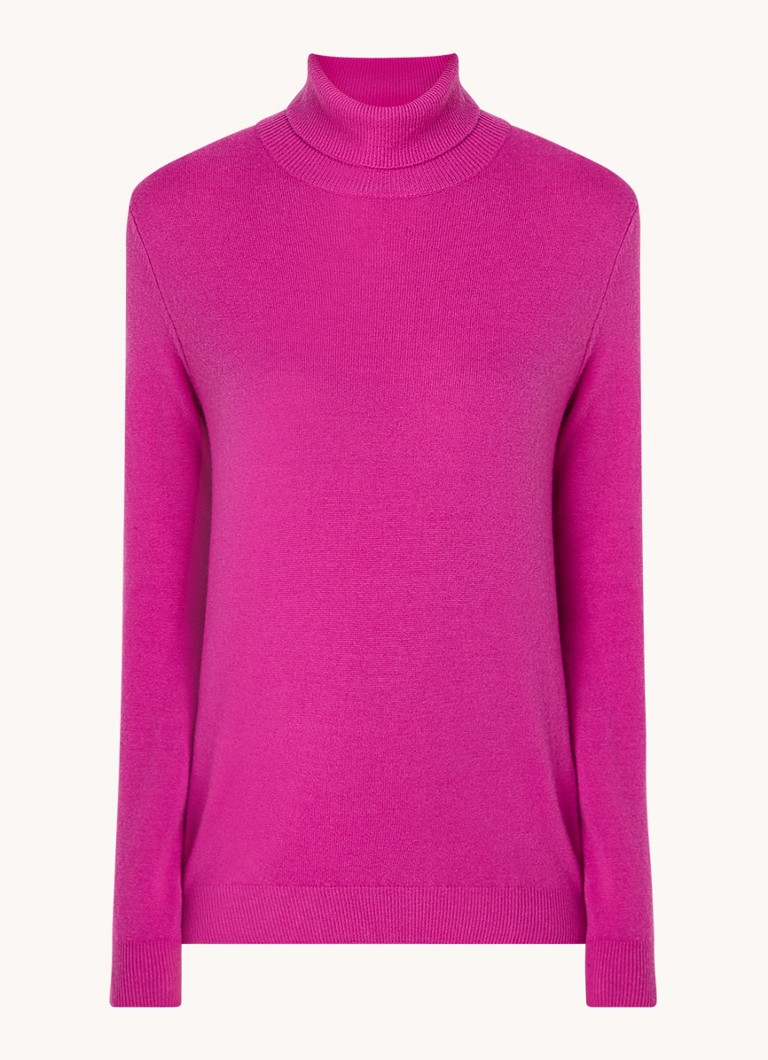 Maglione a collo alto Benetton in pregiata lana merino.