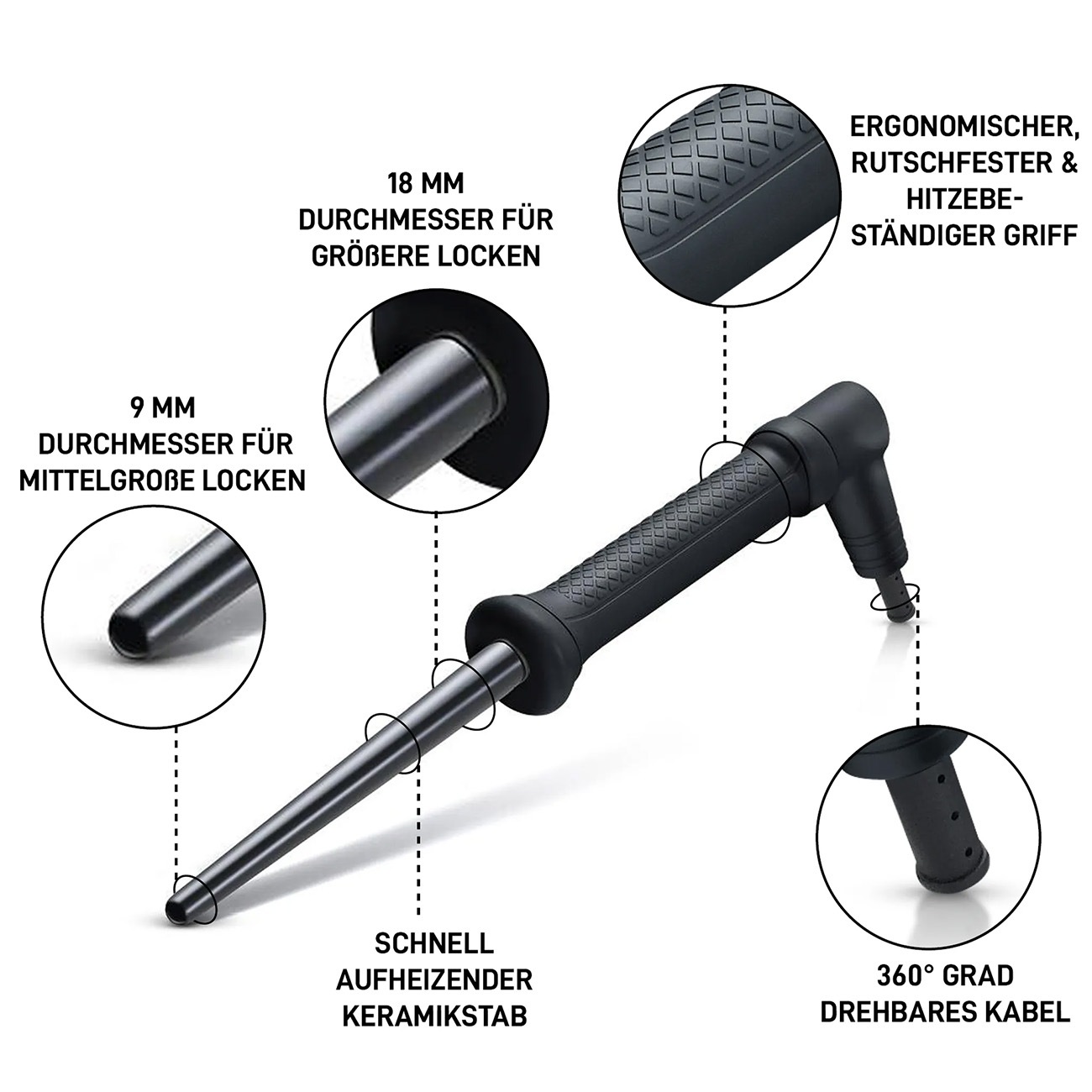 Deutschland Collection The Spring 9-18 mm Curler