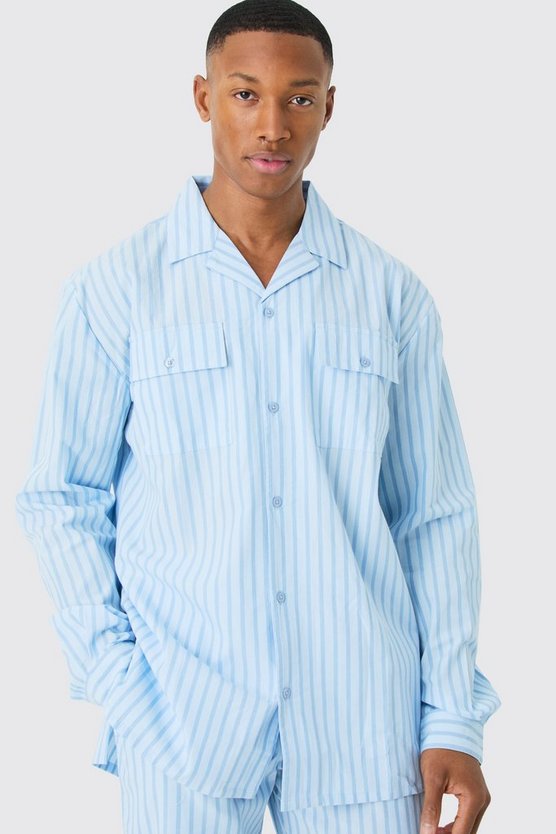 Gestreiftes Loungewear-Hemd