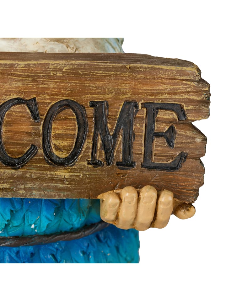 relaxdays Gartenzwerg Welcome in Bunt günstig kaufen onesize