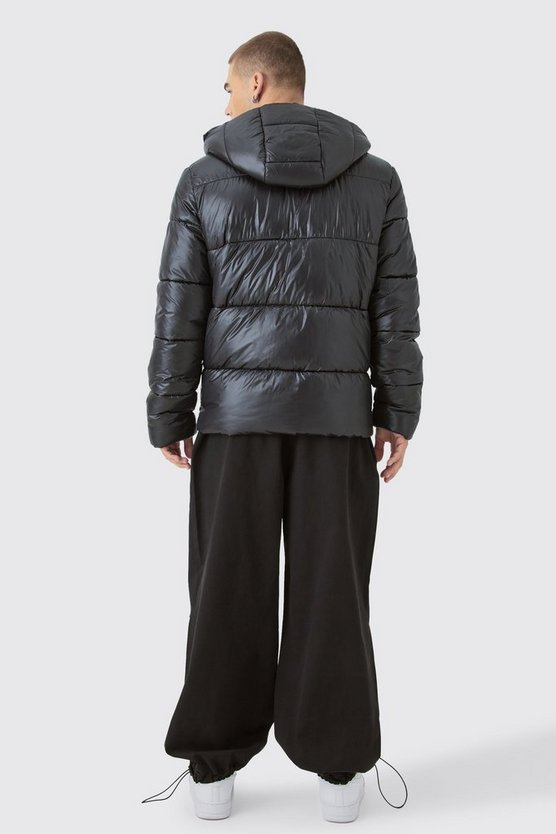 Hochglänzende Steppjacke