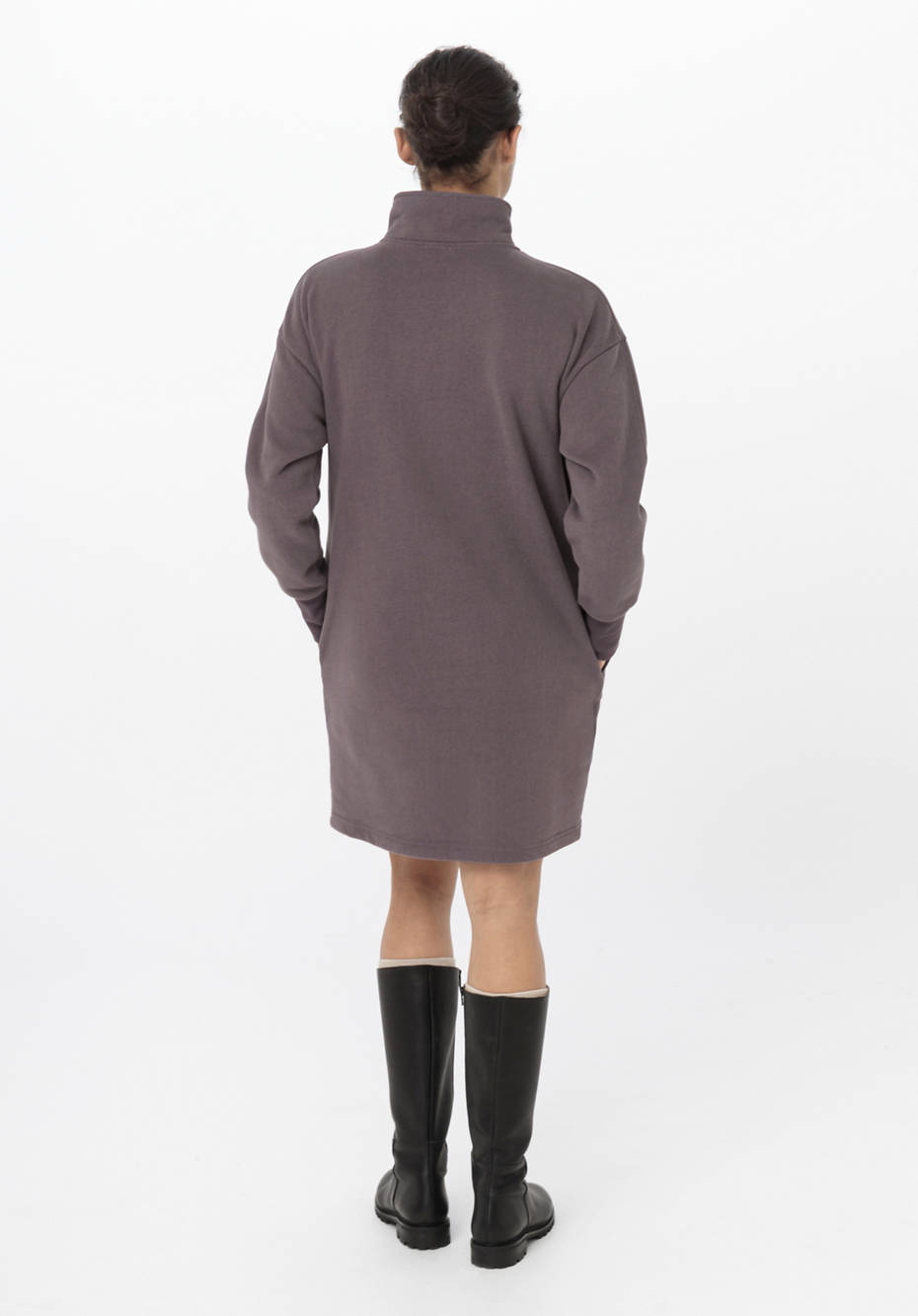 BetterRecycling Sweat-Kleid aus reiner Bio-Baumwolle