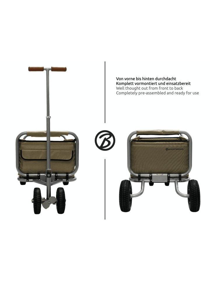 Beachtrekker Beachtrekker LiFe faltbarer Bollerwagen   Bremse, klappbarer Handwagen (Beige) günstig kaufen onesize