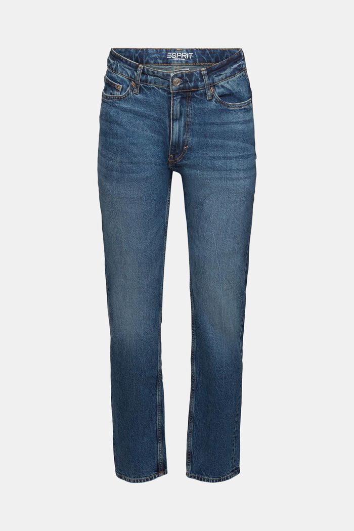 Gerade Jeans mit mittelhohem Bund