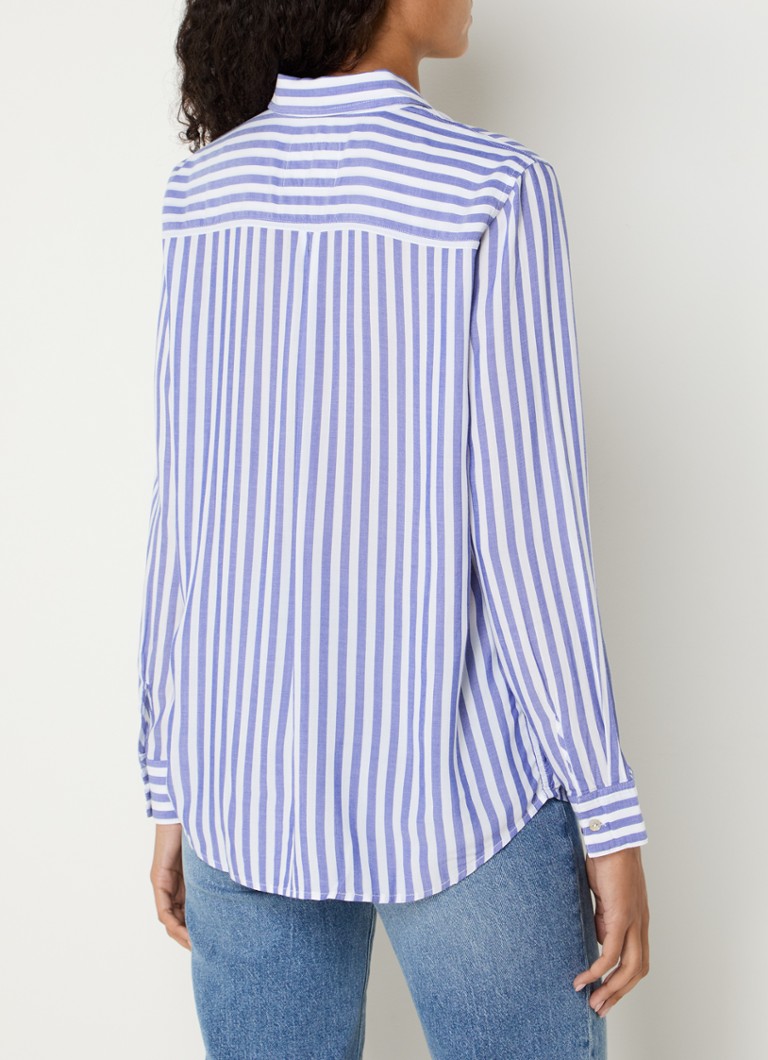Bluza Rails Wren s prugastim printom i džepom na prsima