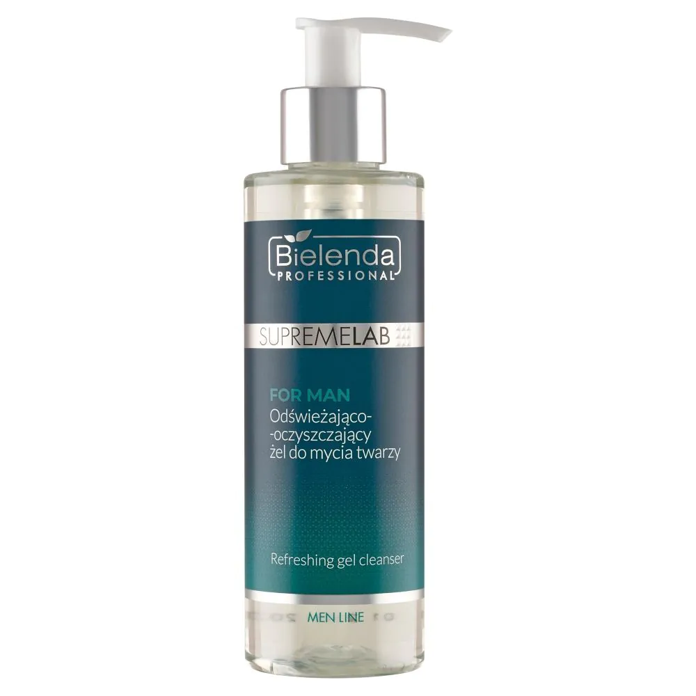Bielenda Professional Supremelab Men Line освежавајући и чистећи гел за умивање лица