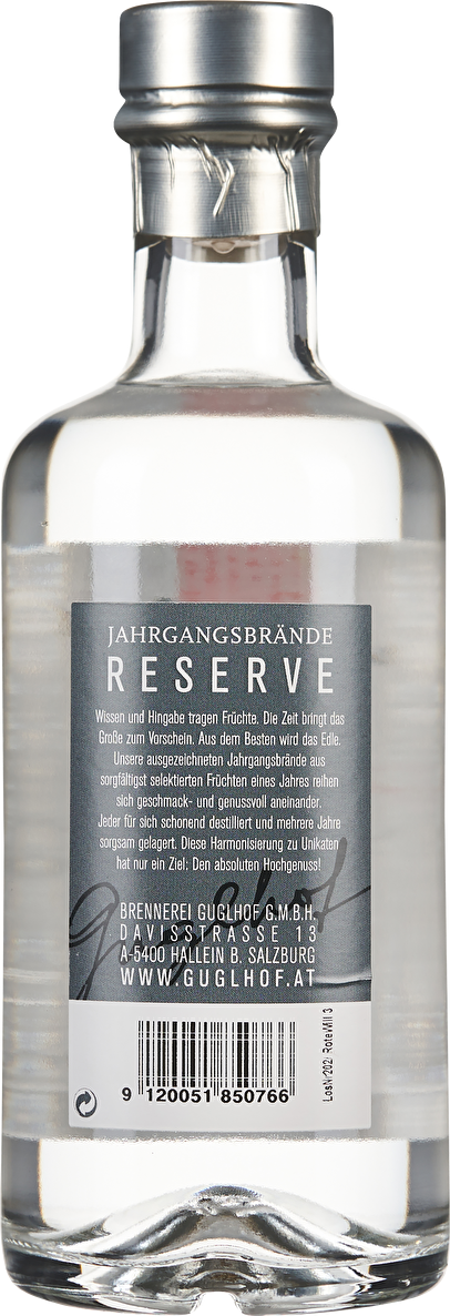 Brennerei Guglhof Birnenbrand Rote Williams Reserve 0,35 Liter