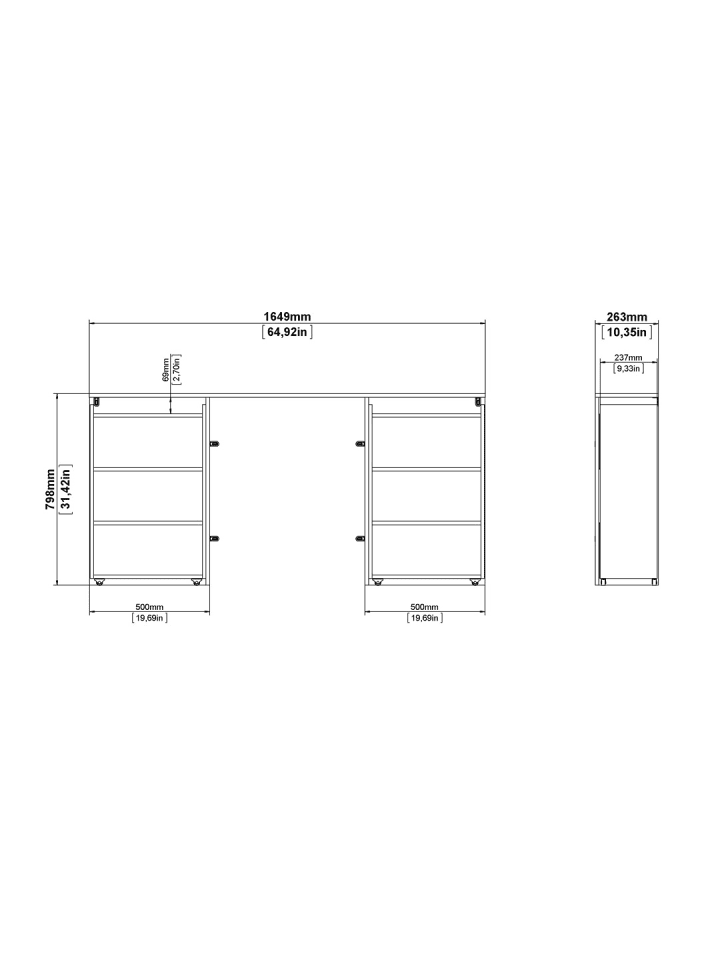 ebuy24 Kopfteil  Nada Braun 165 x 27 cm günstig kaufen onesize