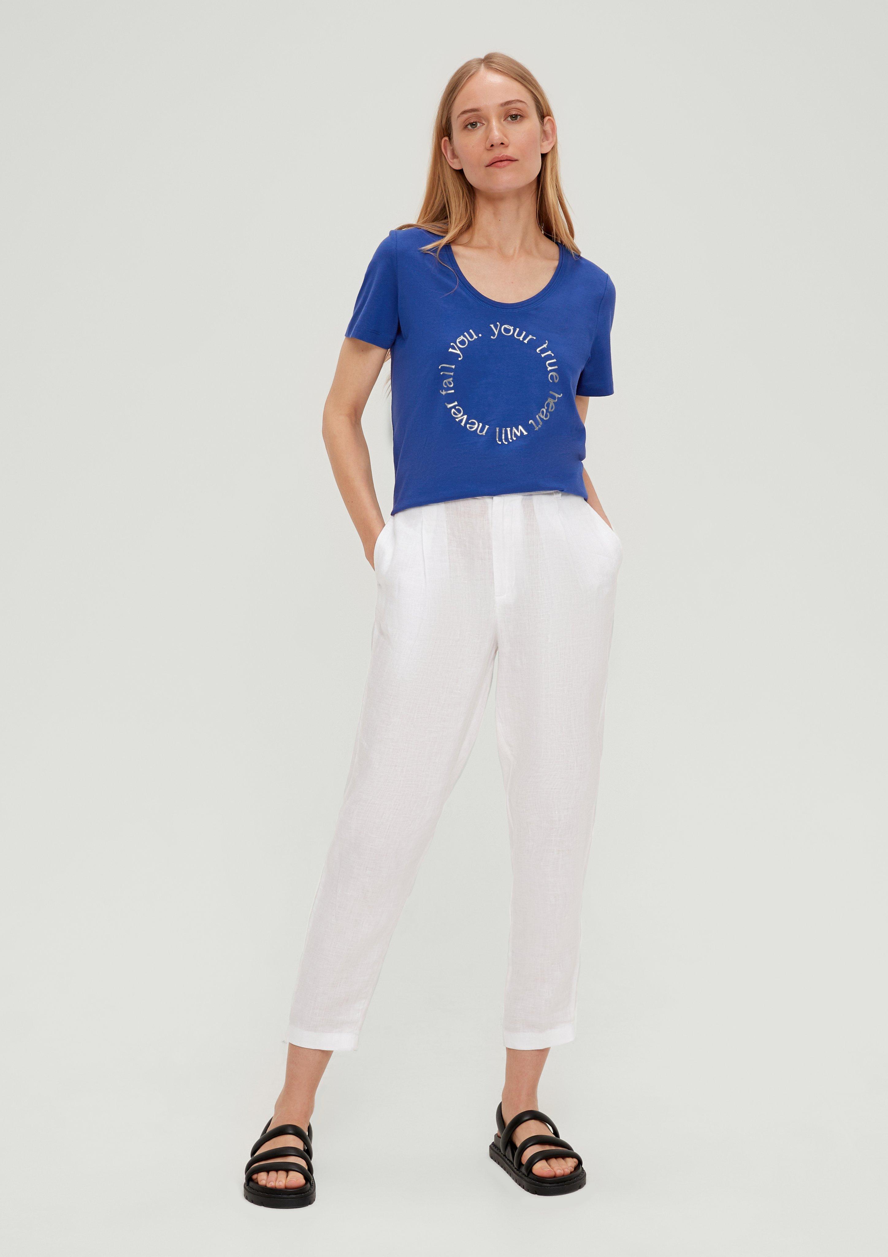 Baumwollshirt mit Frontprint  2132911-56D2