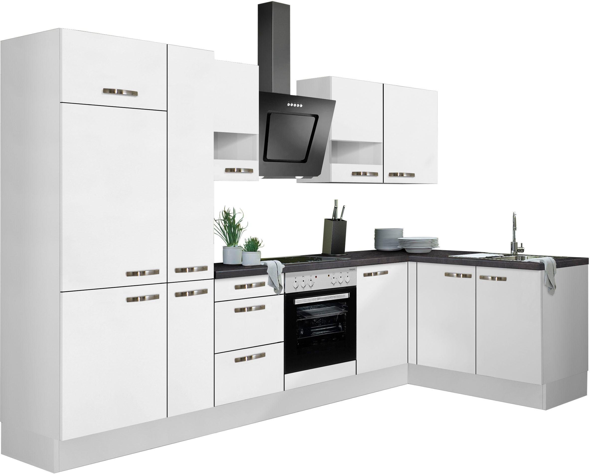 OPTIFIT Winkelküche Cara, mit Vollauszügen und Soft-Close-Funktion, Stellbreite 315 x 175 cm