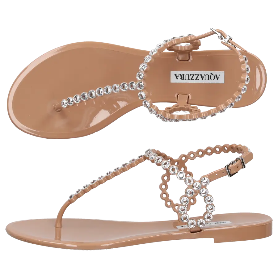 Aquazzura - Sandalen ALMOST BARE PVC - beige